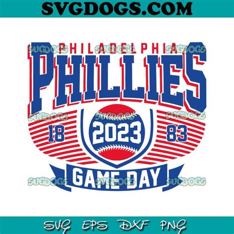 Philadelphia Phillies 2023 Game Day SVG PNG #1