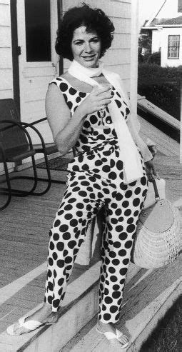 Painter Ruth Kligman poses on a front porch in a polka dot jumpsuit and ...