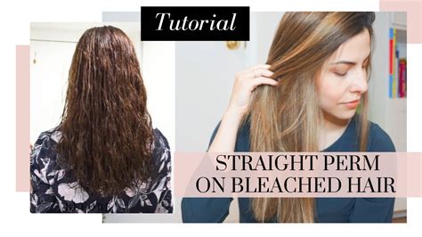 Japanese Hair Straightening At Home On Bleached Hair YouTube