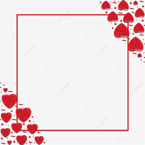 Love Valentines Day Vector Hd Images, Beautiful Love Shape Frame Design ...