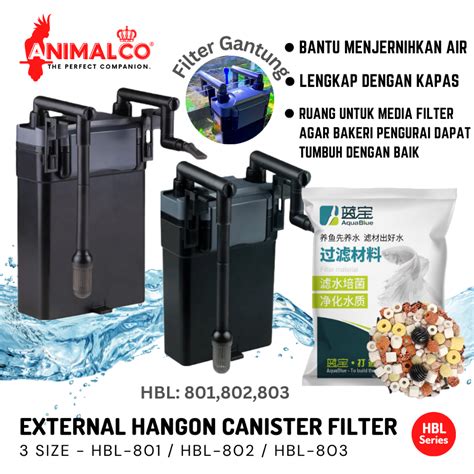 Jual EXTERNAL CANISTER FILTER GANTUNG AQUARIUM HANG ON HANGING HANGON