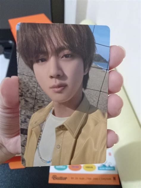 On Hand Bts Butter Album Peaches Version W Jin Photo Card Jin