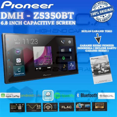 Jual Pioneer Dmh Z Bt Head Unit Double Din Dmh Z Bt Tape Audio