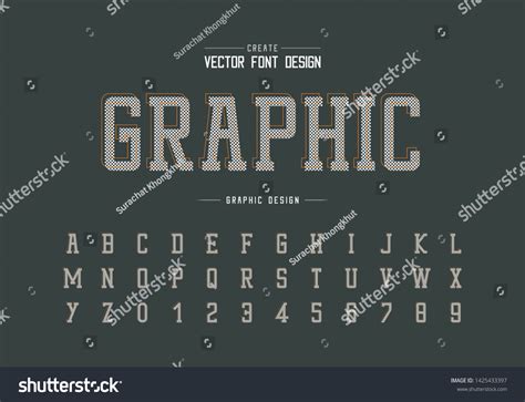 Pixel Font Alphabet Vector Typeface Number Stock Vector (Royalty Free ...