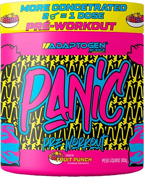 Adaptogen Panic Pré Workout Fruit Punch 300G Amazon br