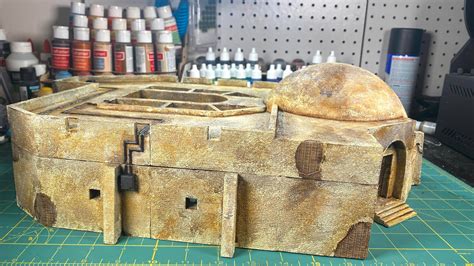 Check out this Star Wars: Legion fan’s scale model of Mos Eisley Cantina