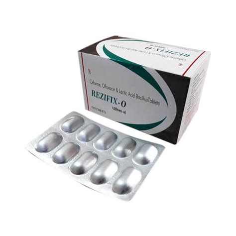 Cefixime Ofloxacin And Lactic Acid Bacillus Tablets Packaging Box At