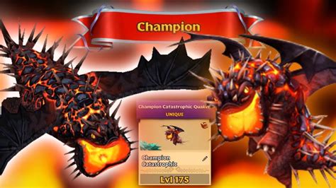 Champion Catastrophic Quaken Unique Arena Brawler Dragon Max Level