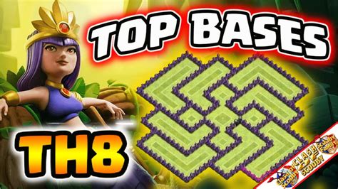 TOP 6 DES MEILLEURES BASES HDV8 RUSH GDC Et FARM Top Base TH8 Anti 2