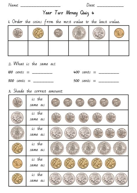 Maths Money Activities