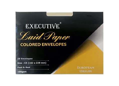 Fis Executive Laid Bond Paper Envelopes C Peel Seal Gsm Pack