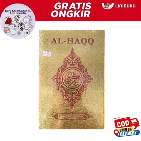 Jual Al Quran Cover Emas Al Haqq B Non Terjemah Shopee Indonesia