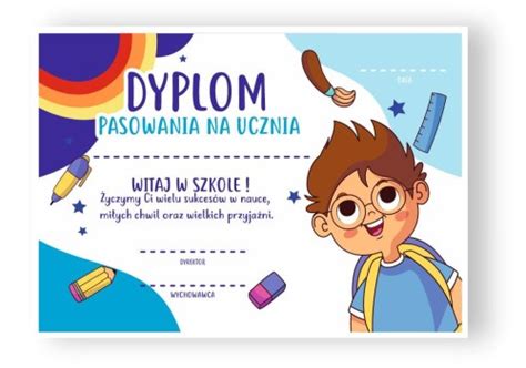 Dyplom Pasowania Na Ucznia Wz R Ponpon Toys