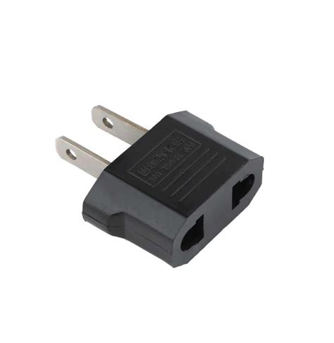 ADAPTADOR AC ENCHUFE AMERICANO NEGRO