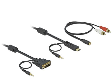 Cablu HDMI La DVI T T Audio 5m Delock 84457