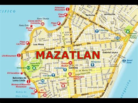 Mapa De Mazatlan Sinaloa Youtube