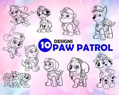 Paw patrol silhouette svg - nomsquare