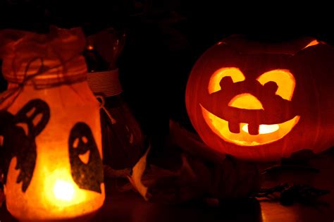 Halloween Pumpkin And Lights Free Stock Photo Public Domain Pictures