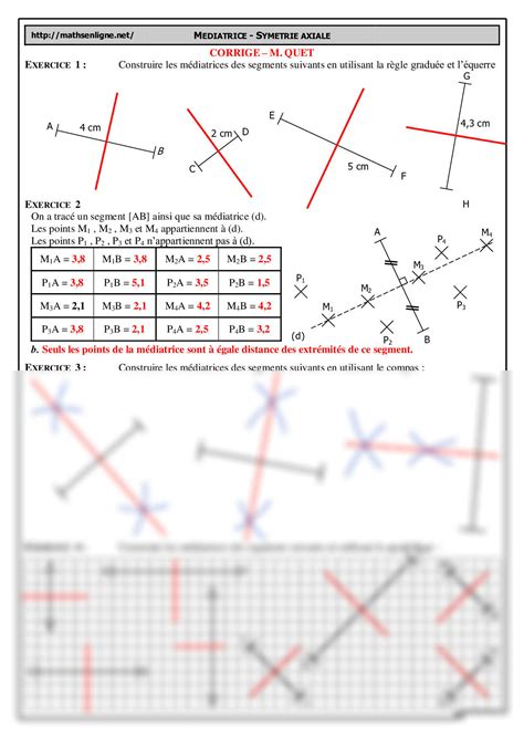 Solution Math Matiques Ac In Galit Triangulaire Et Mediatrice D Un