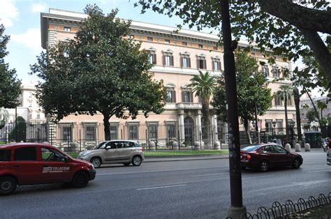 The American Embassy Is On One Of The Luxurious Streets Of Rome Travel Through Italy