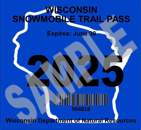 Snowmobile trail pass | | Wisconsin DNR