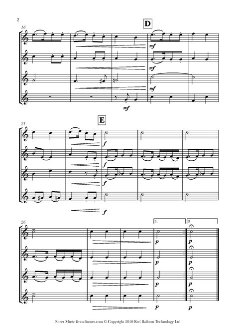 Haydn St Anthony Chorale Sheet Music For Alto Sax Quartet