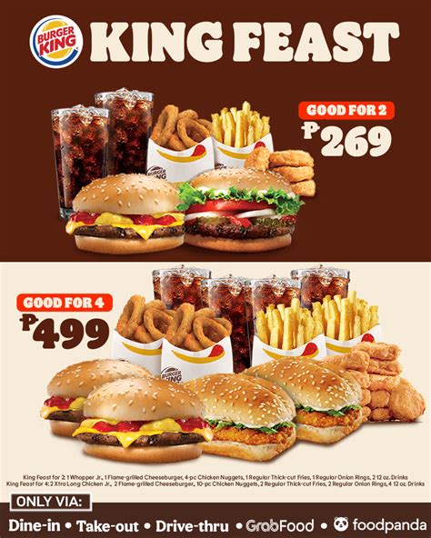 Burger King Treats King Feast And King Savers Until Supplies Last