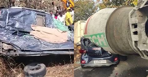 Bengaluru Women Techie Daughter Killed After Concrete Mixer Truck