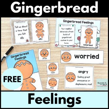 Gingerbread Man Feelings Emotions Activities For Language Therapy Freebie