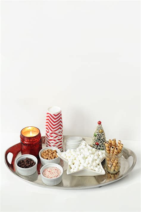 DIY Hot Chocolate Bar Pink Peppermint Design