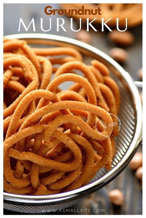 Peanut Murukku Recipe Verkadalai Murukku ASmallBite Recipes