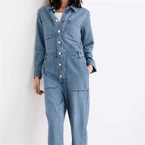 Madewell Pants And Jumpsuits Denim Relaxed Coverall Jumpsuit In