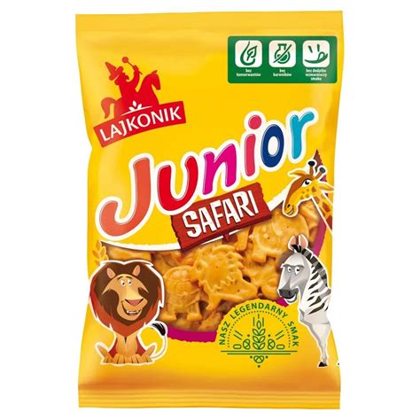 Lajkonik Junior Safari Drobne Pieczywo O Smaku Waniliowym G