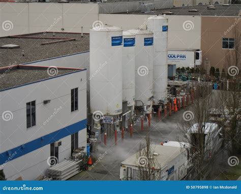 Liquid Oxygen Storage Tanks Editorial Image | CartoonDealer.com #50795898