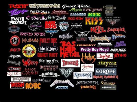 80s Rock Band Logo - LogoDix