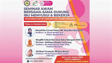 Rsud Dr Sayidiman Magetan Seminar Awam Bersama Bersama Dukung Ibu