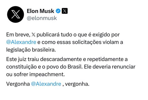 Elon Musk Dobra A Aposta E Promete Revelar Todas As Ordens De Alexandre