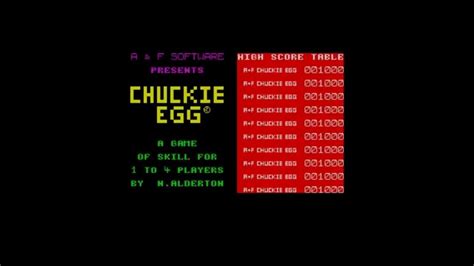 Chuckie Egg Zx Spectrum Levels Youtube