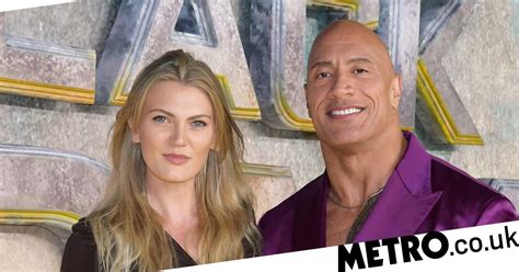 Dwayne Johnson Warmly Hugs Daniel Craig S Daughter Ella Loudon At Black