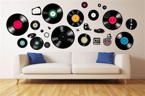 Premium Photo Retro Vinyl Record Wall Decals