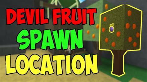 Where do devil fruits spawn in blox fruits