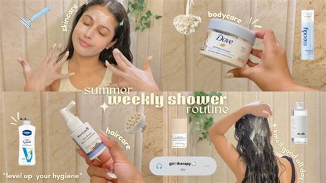 My Weekly Shower Routine🛁🫧🎀 Haircare Bodycare And Skincare🌟💦summer