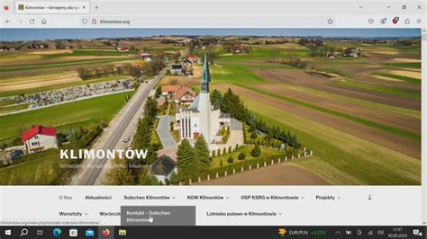 Małopolska Wieś w Sieci film konkursowy Sołectwa Klimontów YouTube