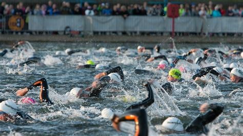 Bbc News Joel Jameson Wins Nottinghams 2011 Outlaw Triathlon