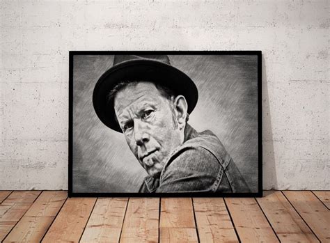 Tom Waits Sketch Art Portrait Print Poster Rare Collectables