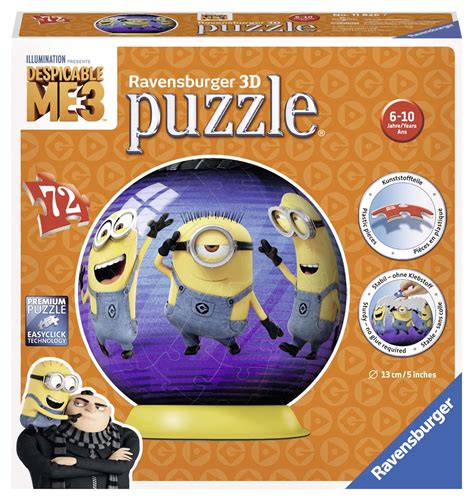 Buy Ravensburger Minions Despicable Me 3 3d Jigsaws And Puzzles Online At