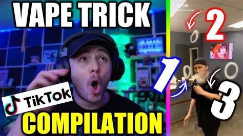 Tiktok Vape Trick Compilation Reaction Youtube