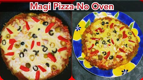 Maggi Pizza Recipe Without Oven No Egg Cheesy Noodles YouTube