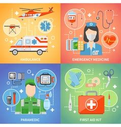 Paramedic Infographics Layout Royalty Free Vector Image