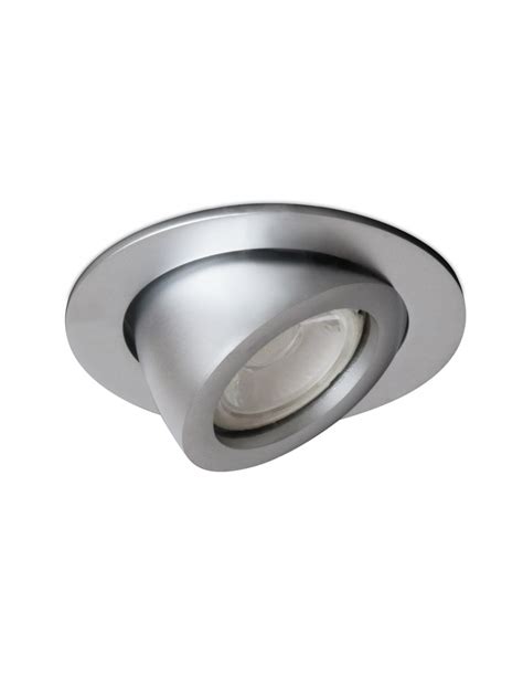 Plafonnier Encastr Tilt Mini Luna Adjustable Round Gx W Chrom